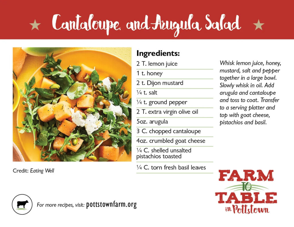 Recipe for Cantaloupe Arugula