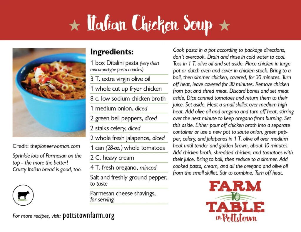 Recipe for Italian Chicken Soup